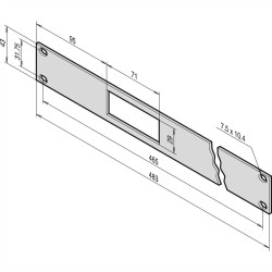 Płytka przednia nVent SCHROFF 30118360 30118360, 1 szt.