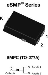 AU2PM Ultrafast Avalanche Surface Mount Rectifier