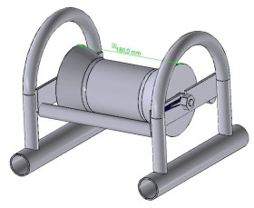 Rolka kablowa prosta RKP, rolka do układania kabli i przewodów