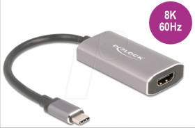62632 Adapter, USB-C &gt; HDMI, 8K 60Hz, HDR, 20 cm