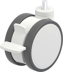 Blickle 935574 LKDH-PATH 125K-FI-GS12 Podwójna rolka z tworzywa sztucznego Średnica koła: 125 mm Maksymalne obciążenie: