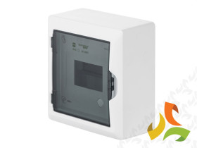 Rozdzielnica natynkowa 6 modułowa 1x6M drzwi transparentne IP40 ECONOMIC BOX RN N+PE 2501-01 ELEKTRO-PLAST NASIELSK