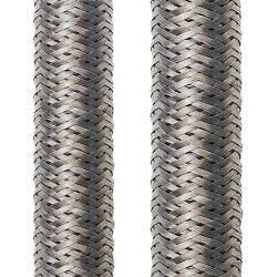 Metal braided sleeve, inner Ø 10 mm, range 8-17 mm, silver, -50 to 250 °C, 14050101013