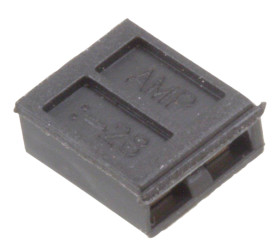 Bocznik, Żeński, Prosty, Czarny, typ: Otwarta góra, 2-pinowe raster: 2.54mm, Cyna na niklu