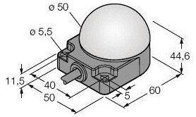 Lampa okrągła Turck K50FLRGWP światło ciągłe