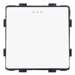 Moduł - Włącznik światła pojedynczy - biały - Tawoia Glass