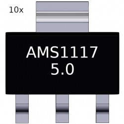 10x AMS1117-5V stabilizator napięcia 1A 5V