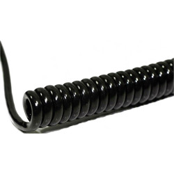 BKL 1506216 Spiral Cable 800/3200mm 6x0.50mm&#xB2; black 1pc