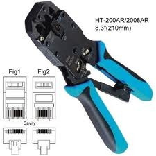 HT-200AR zaciskarka złącz telefonicznych RJ-11, RJ-12, RJ-45, RJ-48