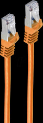 BS75517-O patch cable, Cat.7 raw cable, PIMF, LSZH, orange, 7,5 m