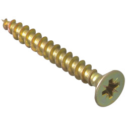 ForgeFix MPS540Y Multi-Purpose Pozi Screw CSK ST ZYP 5.0 x 40mm Box 200