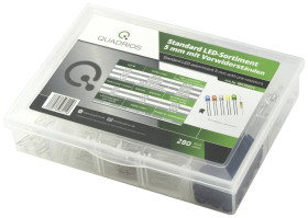 Quadrios Akcesoria LED czerwony, zielony, żółty, niebieski, biały, ciepły biały 5 mm 20 mA 3.0 V