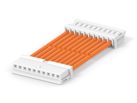 Kabel przewód-płytka, 300 V, raster: 2.5mm, 300mm, Pomarańczowy