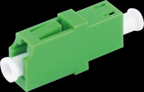 BS07-60001 FO coupler, LC / LC, simplex, green
