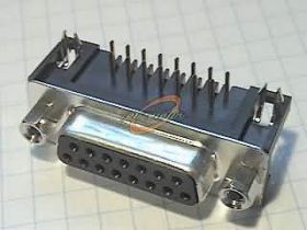 D-SUB 15L GNIAZDO KĄTOWE