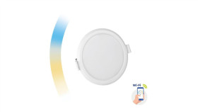 Algine Downlight 6W 230V 120St Ip20 Ik06 Fi112x35mm Biały Okrągła Cct+Dim...