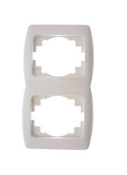 Ramka dwukrotna pionowa biała