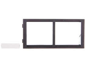 Simon Connect Ramka CIMA podwójna 2xK45 pozioma szary grafit S66/14