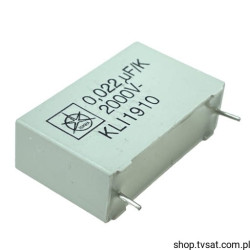 0.022uF-K-2000V MKP 22nF 2000V 10% R27.5 ISKRA