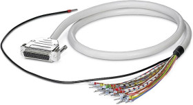 Przewód łączący PLC Phoenix Contact CABLE-D-50SUB/F/OE/0,25/S/2,0M 2926328, 1 szt.