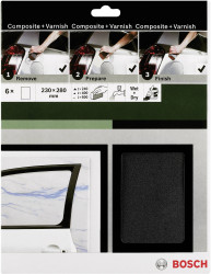 Papier ścierny ręczny, zestaw Bosch Accessories 2609256C47 230 mm 1 zest.