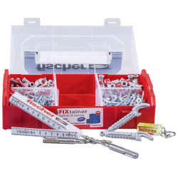 Fischer 547166 FIXtainer Dowel Set with DuoPower plugs and extras