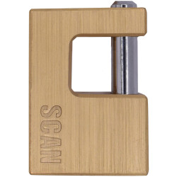 Scan ZA111-60 Brass Shutter Padlock 60mm