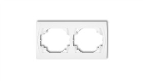 Logo Ramka Pozioma Podwójna Biały Lrh-2