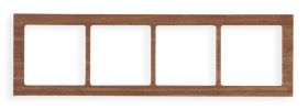 Ramka uniwersalna 4-krotna - drewno (Machoń)