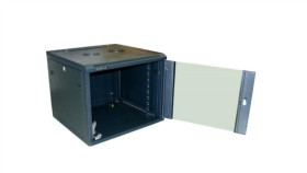 Szafa 19Cali Wisząca Zeta 9U 600X600 Ral9004 Szkłod