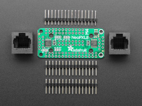 Adafruit NeoPXL8 FeatherWing for Feather M4 - 8 x DMA NeoPixels! [discontinued]