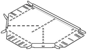 Akcesorium do rynien kablowych Stal ocynkowana , Trójnik równoramienny do średnich obciążeń Legrand