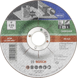 Tarcza do cięcia i ścierania 2-w-1 Bosch Accessories 2609256309 Średnica 125 mm, 1 szt.