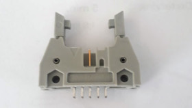 Header connector male 10 pins (2x5) with clips