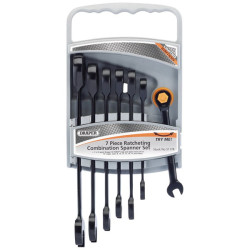 Draper 51178 Metric Ratcheting Combination Spanner Set Hi-Torq® (7 Piece)