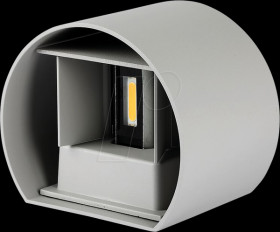 217092 LED wall light fixture, 5 W, 4000 K, IP65, grey