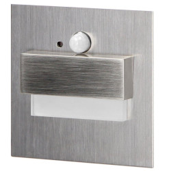 Oprawa LED schodowa TRACO CZUJ 1,5W satyna z czujnikiem ruchu i zmierz