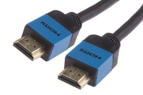 HDMI Cable, Slim Aluminium, Blue