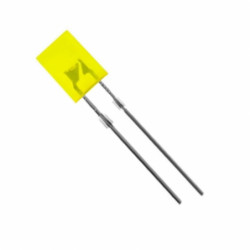 2x Dioda LED żółta prostokątna 2x3x4mm 2.2V mała