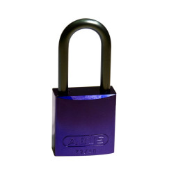 Kłódka LOTO z aluminiową szeklą 40 mm, fioletowa (6 szt.), 814078