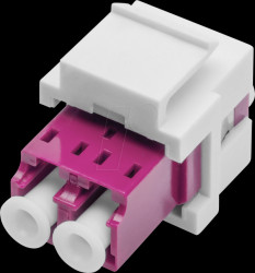 DN-96019-1-K Keystone module, fiber optic coupling, LC duplex, MM