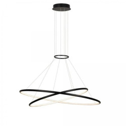 Lampa wisząca Halifax 2xLED czarna LP-940/2P BK CCT Light Prestige