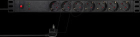 PDU7C02 19" power strip, 7-way