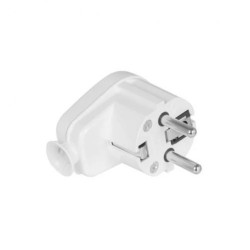 Wtyczka kątowa rozbieralna Uni-Schuko , 2p+Z Schuko , 16A , 250V WT-16U biały VAYOX