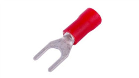 Końcówka Widełkowa Izolowana M4 Czerwona 100Szt Sge Kwr4
