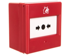 Ręczny ostrzegacz pożarowy w komplecie z szybką 1P IP24D CXM/CO/GP/R/BB 4930010FUL-0048XC