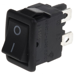Przełącznik kołyskowy Wł.-wył. Nie 10 A DPST Czarny ZF