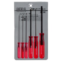 Engineer® DK-02 Hex Tip Driver Set (6pc)