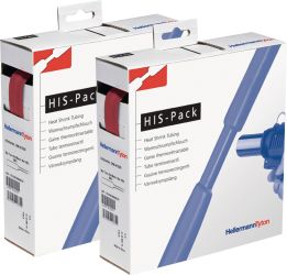 HellermannTyton 300-30642 Rurka termokurczliwa bez kleju HIS-PACK-6.4/3.2-PO-X-RD, 2:1, od 6.40 mm do 3.20 mm, 5 m