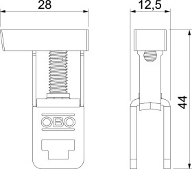 Terminal przewodzący, ochronny OBO Bettermann 7205714 1 szt.